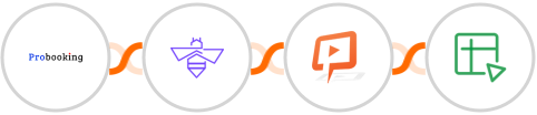 Probooking + VerifyBee + JetWebinar + Zoho Sheet Integration